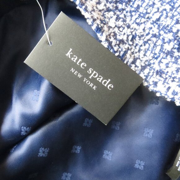 Kate Spade Blue Tweed Skirt NWOT Size 6 - Picture 6 of 10